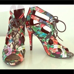 Madden Girl Ditaa Multi colored heels open toe